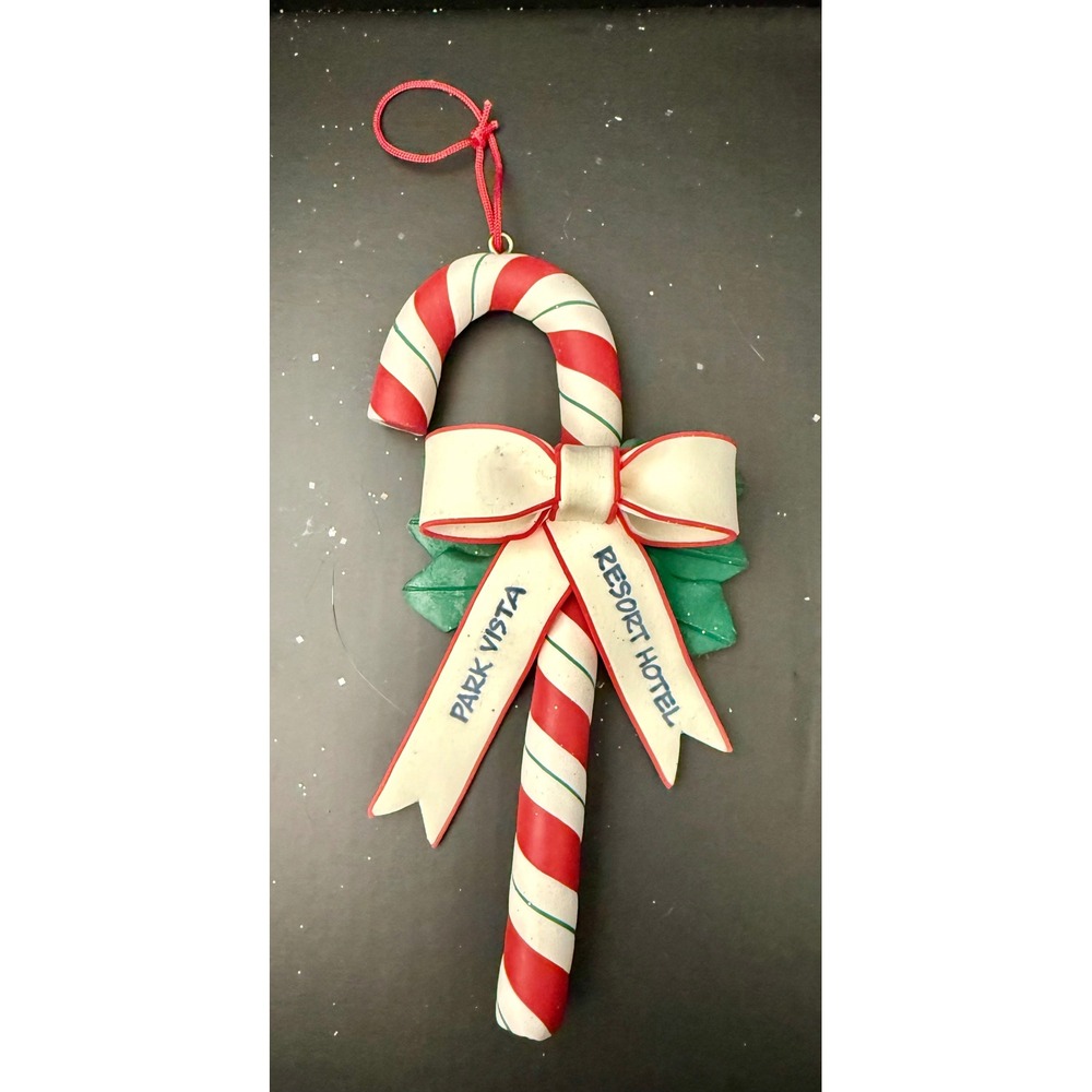 Candy Cane Ornament Red Good Park Vista Resort Hotel Travel